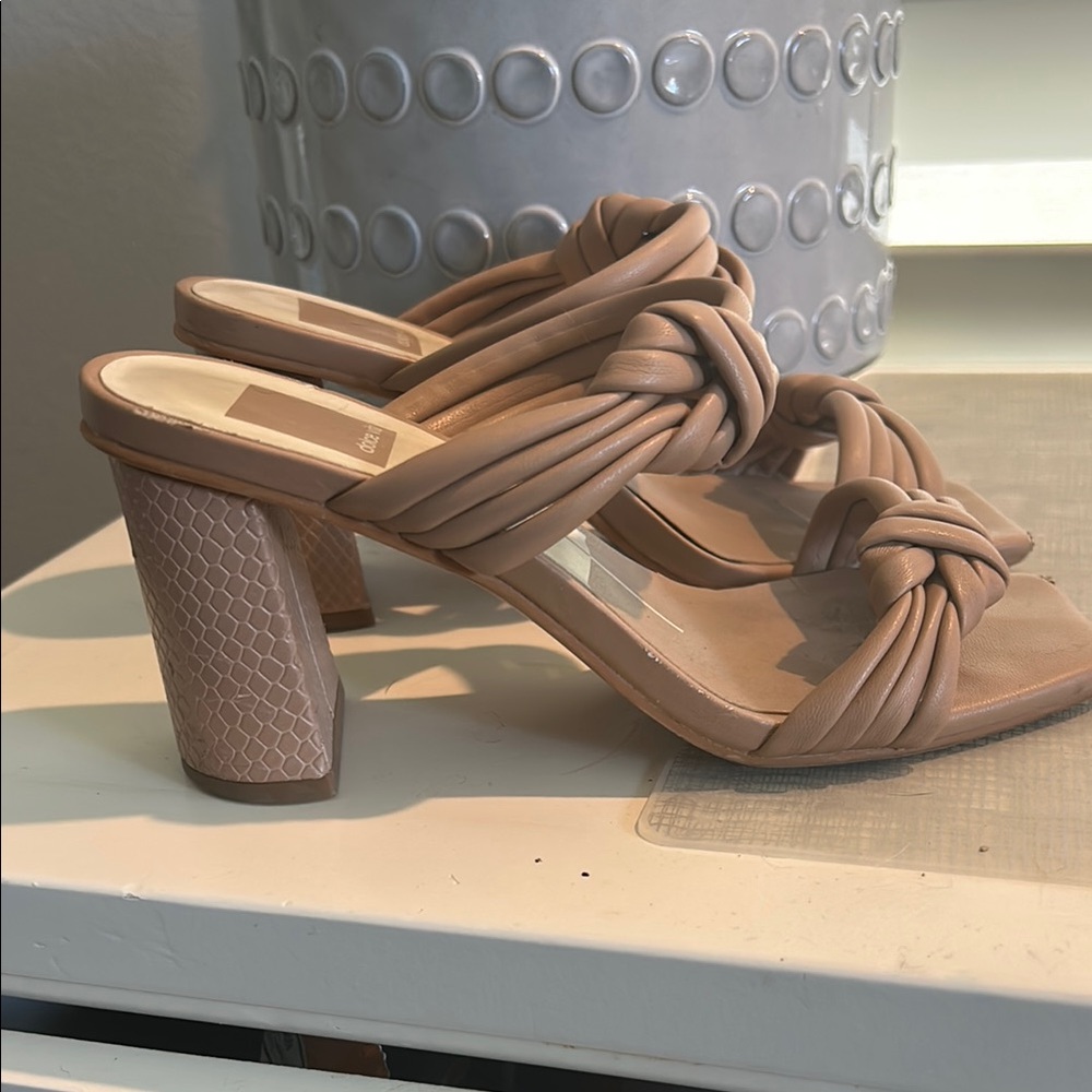 Dolce Vita Tan Block Heel Mules